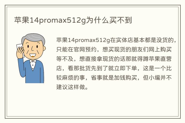 苹果14promax512g为什么买不到(图1) 苹果14promax512g为什么买不到