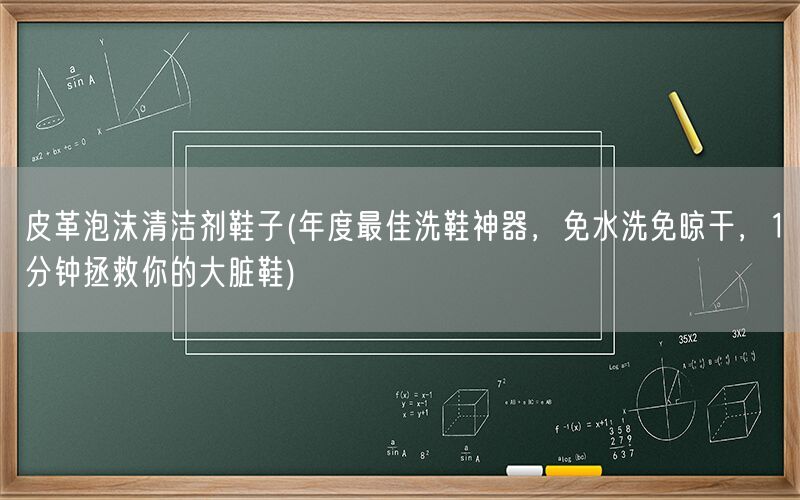 皮革泡沫清洁剂鞋子(年度最佳洗鞋神器,免水洗免晾干,1分钟拯救你的大脏鞋)(图1) 皮革泡沫清洁剂鞋子(年度最佳洗鞋神器,免水洗免晾干,1分钟拯救你的大脏鞋)(图1)
