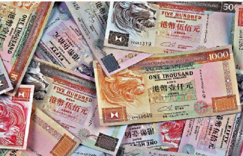 港银人币存款月增3.3%