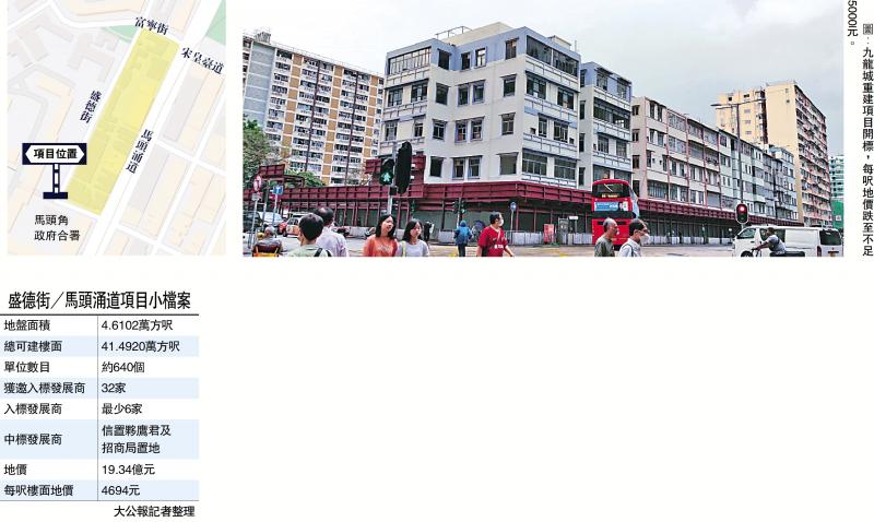 信置财团逾19亿 夺九龙城重建地